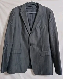 Giacca Tuta Emporio Armani Linea David Made In Italy 100% Lana TG 58 R Grigio - Foto 1 di 24
