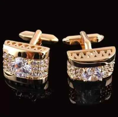 Gemelos redondos de diamantes creados en laboratorio de 3 quilates para hombre estilo elegante acabado en oro rosa de 14 quilates Foto 1 de 4