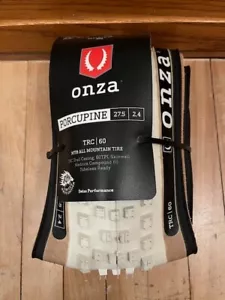 ONZA PORCUPINE Folding White Ed. Tire Bicycle All Mountain 27.5x2.40 TRC 60A - Picture 1 of 6