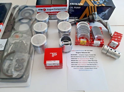 Toyota Land Cruuiser 2F 84-87 Pistons & Rings, Main, Rod ,Cam Bearings,Oil Pump - Image 1 of 4