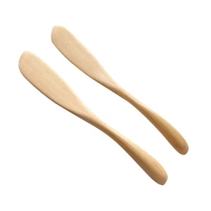 2 PCS Spreader Cooking Utensil Wood Handle Butter Spreader Bamboo - Picture 1 of 12