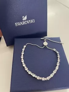 Swarovski Matrix Tennisarmband, Rhodiniert, Neu, unbenutzt - Bild 1 von 2