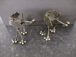 Pair Of Richard Kolb Metal Junkyard Dog Sculpture / Figurine / Ornament - Picture 1 of 5