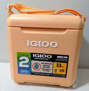 Igloo Tag Along Too 11qt Hard Sided Cooler Holds 14 Cans - Color Apricot New - Picture 1 of 1