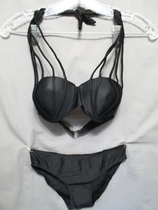 ZAFUL BIKINI JUNIOR 2 piezas Negro 81% nylon 19% Lycra spandex Tamaño Grande NUEVO - Imagen 1 de 6