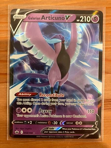 Pokemon SWSH06: Sword & Shield Chilling Reign Galarian Articuno V 058/198 Holo - Picture 1 of 2