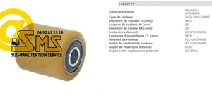 BT TOYOTA LWE 180 GALET ROUE PORTEUR SIMPLE 85 95 96,5 25 mm PIECE TRANSPALETTE - Foto 1 di 1