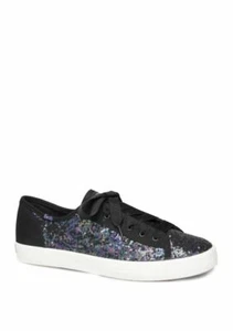 Size 6.5 Keds Women's Kickstart Mini Sequin Shoes Black NIB CUTE! WF60752 - Picture 1 of 3