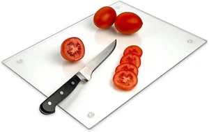 Tempered Glass Cutting Board – Long Lasting Clear Glass – Scratch Resistant, Hea - Picture 1 of 3
