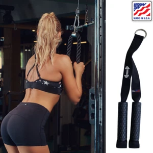 Trizeps Pulldown Kabelaufsätze Griff Maschine Training Fitness - Bild 1 von 9
