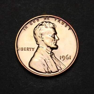 1961-P Proof Lincoln Memorial Cent DDO Double Die Variety (61-03) - Image 1 of 4