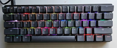 VORTEX POK3R Black with RBG Backlight Keyboard - Model VTG-6100- New! - Image 1 of 4