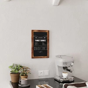 Canterbury 11" x 17" Torched Wood Wall Mount Magnetic Chalkboard Sign, Hangin... - Picture 1 of 61