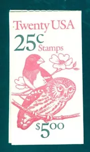 US 2285b 2284-2285 BK160 Owl & Grosbeak, 2 Buds, Complete Booklet/20, MNH - Picture 1 of 2