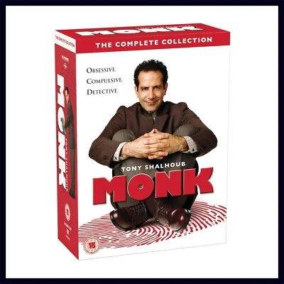 MONK - COMPLETE SERIES SEASONS 1 2 3 4 5 6 7 8  *** BRAND NEW DVD BOXSET*** - Image 1 of 2
