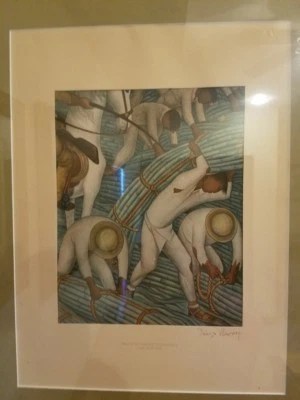 LITOGRAFÍA FIRMADA A MANO MAESTRO MEXICANO DIEGO RIVERA Foto 1 de 4