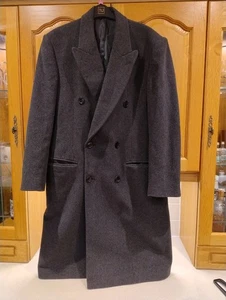 Vintage Mens Grey Scott Overcoat 38R - Picture 1 of 5