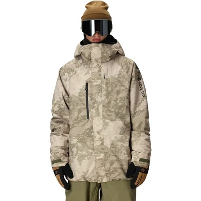 686 Gore-Tex Core Shell Men's Winter Jacket, Limestone Hemisphere Print, Large - Image 1 of 4
