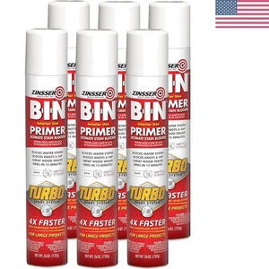 26 Unzen 6er Pack B-I-N Turbo Spray Primer - schnelltrocknend, Flecken- und Geruchsblocker - Bild 1 von 4