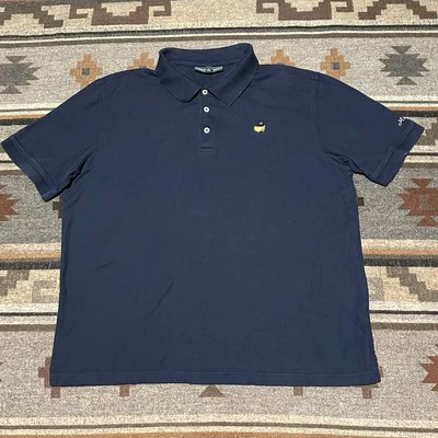Camisa Polo Masters Collection Para Hombre XL Azul Golf Pima Algodón Manga Corta A1 Foto 1 de 4