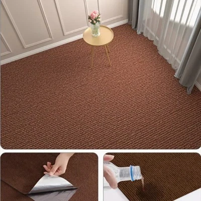 Self-adhesive Carpet Room Rugs Water Uptake Home Decor  Bathroom Staircase Decor - Image 1 of 4