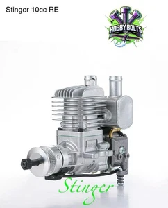 Stinger 10cc RE model RC plane 2Stroke Gas Engine With Exhaust. RCGF Hobby bolts - Picture 1 of 8