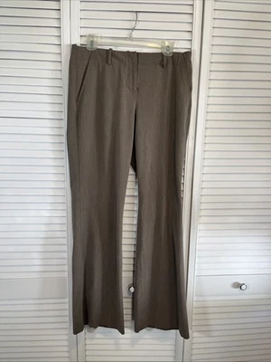 "Pantalones de vestir para mujer The Limited CASSIDY FIT talla 10 pantalones marrones entrepierna 33""" Foto 1 de 4