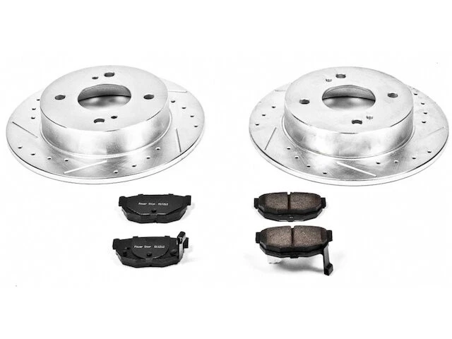 Kit de pastillas de freno trasero y rotor para Nissan 240SX 1989-1998 1990 1991 1992 DM912ZD Foto 1 de 1