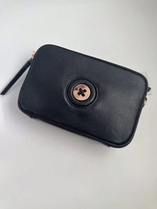BNWT MIMCO MIM MAZING CROSSBODY BLACK ROSEGOLD BAG RRP 249.99 - Picture 1 of 9