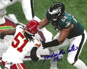Autographed  JORDAN MAILATA  Philadelphia Eagles 8X10 Photo w/ JSA COA - Picture 1 of 1