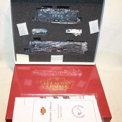 ** Locomotoras Broadway Limited ** Vaporera Santa Fe 4-8-4 3762 con CCC y sonido ** Foto 1 de 4