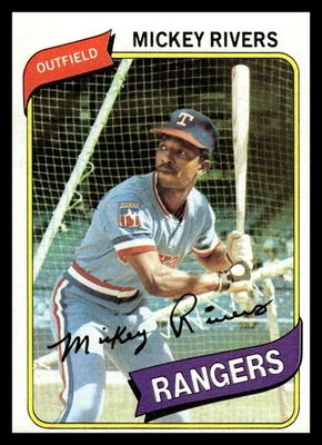 1980 Topps #485 Mickey Rivers - Image 1 of 2