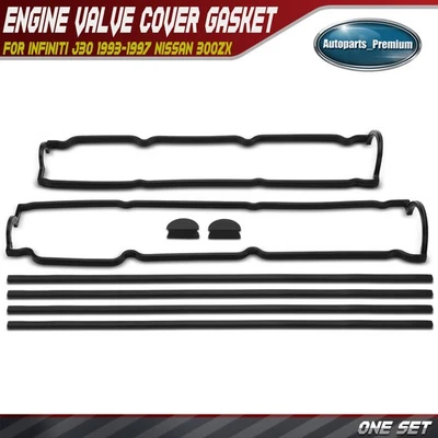 Juego de juntas de cubierta de válvula de motor para INFINITI J30 1993-1997 Nissan 300ZX V6 3,0 L Foto 1 de 4