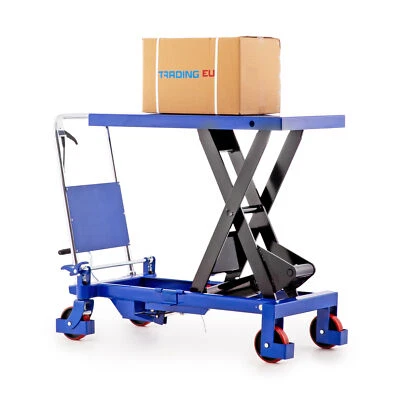 TRADEDRIVE Pallit Hubtischwagen X hydraulisch | 800 kg | 1000 mm | 1000 x 510 mm Plattform