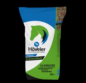 Höveler Kräutermüsli 20 kg Pferdefutter Atemwege Ergänzungsfutter Bierhefe - Bild 1 von 3
