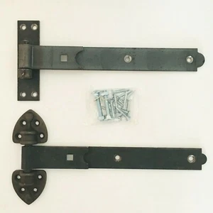 2 x Heavy Duty Gate Hinges- Heavy Hook & Band Straight / Heavy Reversible Hinges - Picture 1 of 3