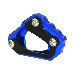 Kickstand Side Stand Enlarger Plate Blue Fit 2016-2018 YAMAHA MT-10 FZ-10 RN45 - Picture 1 of 5