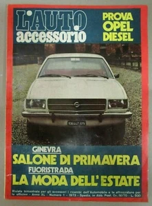 "L'AUTO ACCESSORIO" - Anno XL - N. 1 - 1973 - OPEL REKORD - ROVER 2000 - BMW 520 - Picture 1 of 1