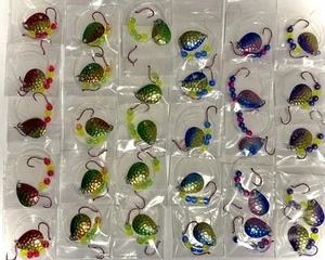 30 UV Hammered Crawler Spinner Harnesses Size 3 Colorado Blades - Picture 1 of 1