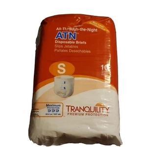 Tranquility Atn Slip Incontinente Adulto Piccolo 24-32in Assorbimento Pesante - Confezione/10 - Foto 1 di 5