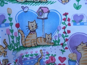 New Adar Scrub Uniform Top Womens Size XL Cats Blue Purple Style #1608 Mock Wrap - Picture 1 of 12