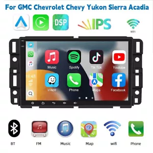 Android 13 8" Car Radio Stereo GPS For GMC Chevrolet Chevy Yukon Sierra Acadia - Picture 1 of 19