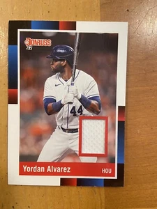 2022 Donruss Yordan Alvarez 1988 Retro Jersey Patch #R88M-YA Astros - Picture 1 of 2