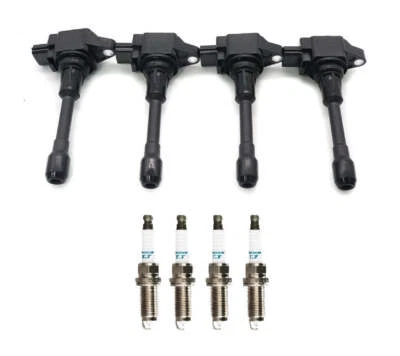 4 x Ignition Coils + Spark Plugs for Nissan Dualis J10 MR20DE 2007-2016 - Image 1 of 3