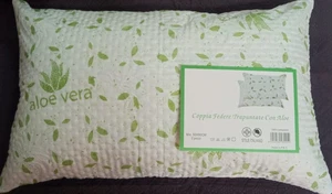 Federe Set da 4 Trapuntate con zip e Rivestimento in Aloe Vera Antiacaro 50x80cm - Foto 1 di 5