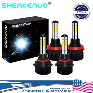 Front LED Headlight Bulbs V5 For Honda Pilot 2006-2017 2018 High Low Beam 6000K - Imagen 1 de 10