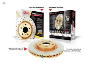 DBA Rear 4000 Drilled/Slotted Brake Rotor For Mitsubishi Evo 8/9 - Bild 1 von 2