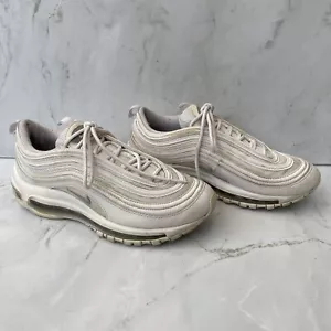 Womens Nike Air Max 97 GS White & Wolf Grey Trainers 921522-100 - UK Size 5.5 - Picture 1 of 8