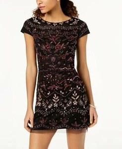 Adrianna Papell Petite Embellished A-Line Dress Size 14P - Picture 1 of 3