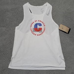 Nike Aeroswift Chicago Marathon Singlet Men's Size Large White FD2692-100 - Picture 1 of 5